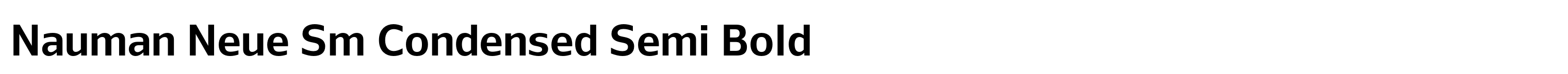 Nauman Neue Sm Condensed Semi Bold